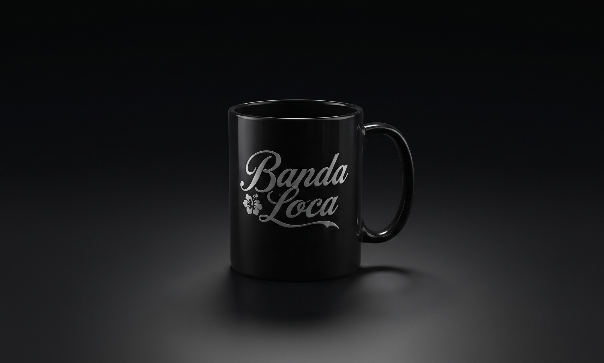 Taza oficial de Banda Loca con el logotipo de la orquesta